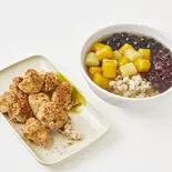 芋圓+鹽酥雞（台湾スイーツ 台湾九份芋圓 高田馬場店）
