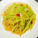 セロリと春雨炒め(芹菜炒粉丝)（東京穆斯林飯店 ムスリム飯店）