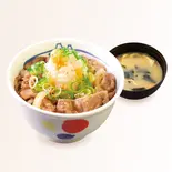 鬼おろしポン酢牛めし(味噌汁付)（松屋 天神店）