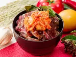 【旨辛キムチのせ】牛ハラミ丼(ハラミ・ローストビーフ丼 ハラミと米 名古屋東新町店)