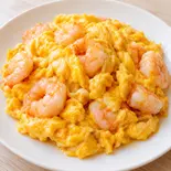 エビ玉子炒め Stir-Fried Shrimp with Eggs（中国家庭料理 友記）