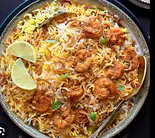 海老ビリヤニ (Prawn Biryani)(アナム本格インド料理)