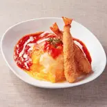 海老フライ&濃厚トマトソースオムライス Fried shrimp & tomato sauce omelette rice(Hub&Spice Garden Lavino)