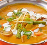 【V-1】田舎風野菜カレー/Mix Vegetable Curry（アジアンレストラン＆バー HEAVEN）
