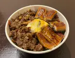 和牛スジ煮込み＆純国産蒲焼の究極うな牛丼（鰻のやどき 上井草店）
