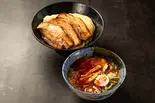 頑者の炙り三枚チャーシュー辛つけ麺（頑者製麺所）
