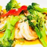 Prawn broccoli Itame エビブロッコリー板目（スパイスHUB 富士見台店）