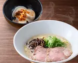 博多ラーメン+水餃子セット(一風堂 淀屋橋店)