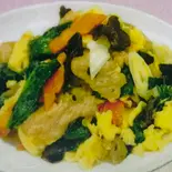 豚肉とキクラゲと玉子炒め（金福来）