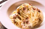 温玉のせカルボナーラ(イタリアン&ビアガーデン アモーレ 田町店)