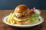 【店主おすすめ‼】ガーリック味噌バーガー(ポテト付)（Harema ハンバーガーとコーヒーと）