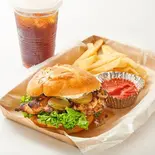 ペリペリチキンバーガーセット（ペリペリチキン＆チキンバーガー ファイヤーチキン 菊川店 Fire Chicken）