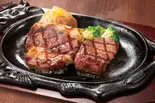 黒毛和牛サーロインステーキ100g＆熟成フィレ100g（フォルクス 博多駅南店）