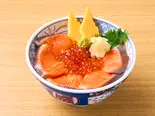 サーモンといくらの親子丼（磯丸水産 千葉中央駅前店）
