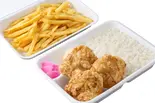 からポテ弁当大(醬油からあげ3個・フライドポテト)（元祖からあげの中津家 市川大野店）