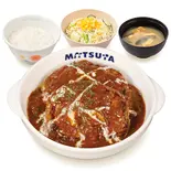 ブラウンソースハンバーグ定食(味噌汁付)（松屋 反町店）