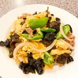 玉子とキクラゲと豚肉炒め(天鴻餃子房 別館 東日本橋店)