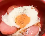 島原ハムエッグ丼(おばんざい酒場喜酔)