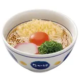 月見そばSoba w/Tempura Bits Add Raw Egg(なか卯 福岡半道橋店)