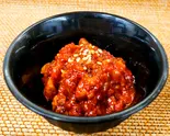 【こりゃたまらん】店長自家製チャンジャ(増量50g)（コムタンス-プ 楽韓 락한）