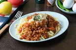 ミートソーススパゲッティ spaghetti with meat sauce（喫茶サビーズ）