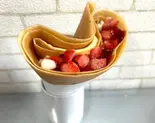カスタードフローズンいちごホイップ Custard frozen strawberry whip（タカハシクレープ）