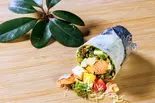 【美肌効果】サーモン・シーザーサラダブリトー【Beautiful Skin Effect】Salmon Caesar Salad Burrito（チョップドサラダ専門店 フィットグリーン 恵比寿 Chopped Salad FitGreen Ebisu）