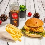 キンボシバーガー(塩)セット（バーガーキンボシお花茶屋店）