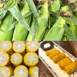 ホロホロ とうもろこし天ぷら(そば處大野屋 元代々木町店)