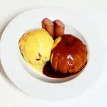 ふわとろオムボール(デミグラス&カルボナーラ)(ふわとろタイムなオムライス淀川店)