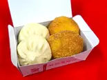 【セット】ミニ黒豚饅＆ミニ揚げ黒豚饅 2+2（SHIMBASHI 15○ SL広場前店）