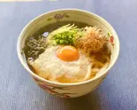 温出汁月見とろろうどん（西ノ陣 京風だしのとろろうどん 日本橋店）