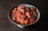 萬牛_ハラミ丼 肉2倍/ つぼ漬け、自家製辛子にんにく付（炭火たれ焼肉丼 萬牛カルビ 元住吉店）