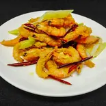 ピリ辛エビ揚げ（上海亭 梅島店）