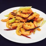 ピリ辛エビ揚げ（中華料理上海亭蕨店）