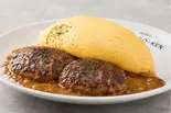 カレーオム＆ダブルハンバーグ（下北沢たまごけん）