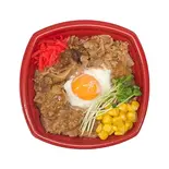 牛バラ温玉丼（総武丼丸 ボックスダイニング）