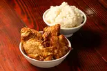 唐揚げ4個とご飯（らあめん元）