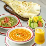 ダブルカレーセット Double Curry Set（BASURI NEPALI ＆ INDIAN RESTAURANT）