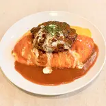 ハンバーグデミオムライス（洋食 夢たまご）