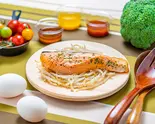 【150㌘ 334㎈ タンパク質24.1㌘】サーモンステーキ Salmon Steak【150g/334cal/Protein24.1g】(Muscle Kitchen 西瑞江3丁目)