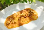 五感を刺激する！20cmパリパリ焼きチーズと大粒くるみの誘惑（風邪・胃腸炎の回復に お粥小屋 健康お粥専門店）