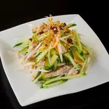 チャーシュー胡瓜ネギ和え Roast Pork with Cucumber and Green Onion（上海亭 梅島店）