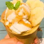 キャラメルバナナクレープ（Jewel クレープ・アイス専門店）