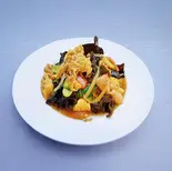 キクラゲ・豚肉・玉子炒め（四川料理 酔盧）