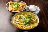 チキン南蛮丼とうどん(温)セット(温玉付き)(讃岐うどん038)