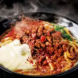 汁なし担担チーズうどん【深夜】（名物！出汁の効いたカレーうどん 土佐堀 亀一）