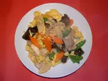 きくらげと玉子の豚肉炒め（本格中華料理 四季ボウ坊）