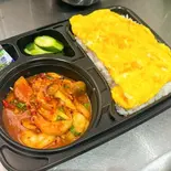 パットプリックパオ海老+ご飯+タイ風卵焼きผัดพริกเผากุ้ง+ข้าวสวย+ไข่เจียว(PINTO)