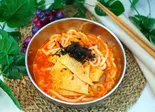 キムチうどん 김치우동 Kimchi udon(韓国料理ナジミキンパ)
